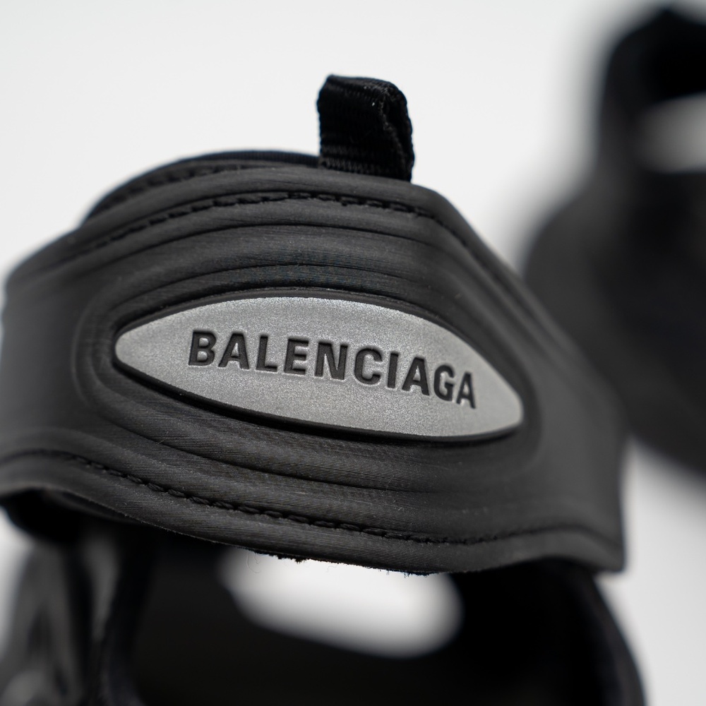 size 42 - Balenciaga Track Sandals Triple Black Straps - Picture 8 of 11